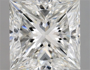 Picture of Natural Diamond 1.00 Carats, Princess with  Cut, G Color, SI1 Clarity and Certified by GIA
