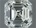 Natural Diamond 1.01 Carats, Asscher with  Cut, J Color, VS2 Clarity and Certified by IGI