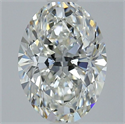 Natural Diamond 1.30 Carats, Oval with  Cut, H Color, VVS2 Clarity and Certified by GIA