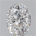 Natural Diamond 0.70 Carats, Oval with  Cut, D Color, SI2 Clarity and Certified by GIA