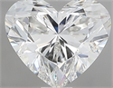 Diamante Natural 1.55 quilates, Corazón , Color G, claridad VS2 y certificado HRD