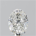Natural Diamond 1.51 Carats, Oval with  Cut, H Color, SI1 Clarity and Certified by GIA