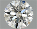 Natural Diamond 0.70 Carats, Round with Excellent Cut, G Color, VVS2 Clarity and Certified by GIA