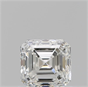 Diamante Natural 0.90 quilates, Asscher , Color H, claridad VVS1 y certificado GIA