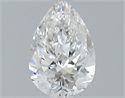 Natural Diamond 0.90 Carats, Pear with  Cut, F Color, SI1 Clarity and Certified by GIA
