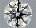 Natural Diamond 0.91 Carats, Round with Excellent Cut, J Color, IF Clarity and Certified by GIA