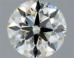 Picture of Natural Diamond 0.91 Carats, Round with Excellent Cut, J Color, IF Clarity and Certified by GIA