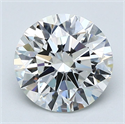 Diamante Natural 2.30 quilates, Redondo , Color G, claridad VVS1 y certificado GIA