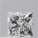 Natural Diamond 0.35 Carats, Princess with  Cut, E Color, SI2 Clarity and Certified by GIA