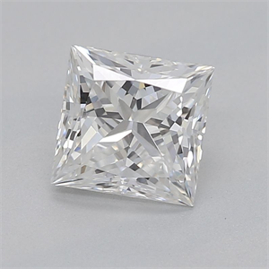 Picture of Natural Diamond 0.70 Carats, Princess with  Cut, F Color, SI1 Clarity and Certified by GIA