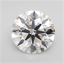 Lab Grown Diamond 1.03 Carats, Round with Ideal Cut, D Color, VVS2 Clarity and Certified by IGI