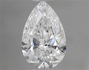 Picture of Natural Diamond 0.50 Carats, Pear with  Cut, E Color, SI1 Clarity and Certified by GIA
