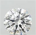 Lab Grown Diamond 2.54 Carats, Round with Ideal Cut, E Color, VVS2 Clarity and Certified by IGI