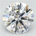 Lab Grown Diamond 3.55 Carats, Round with Ideal Cut, D Color, VVS1 Clarity and Certified by IGI