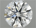 Natural Diamond 0.43 Carats, Round with Excellent Cut, F Color, SI1 Clarity and Certified by GIA