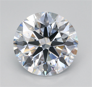 Picture of Lab Grown Diamond 5.17 Carats, Round with Ideal Cut, H Color, VVS1 Clarity and Certified by IGI
