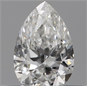 Natural Diamond 0.13 Carats, Pear with  Cut, E Color, VS2 Clarity and Certified by IGI