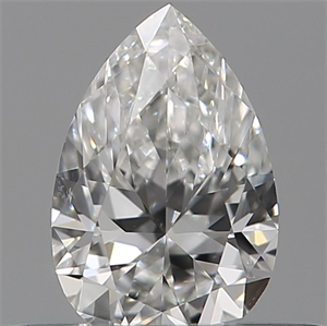 Picture of Natural Diamond 0.13 Carats, Pear with  Cut, E Color, VS2 Clarity and Certified by IGI