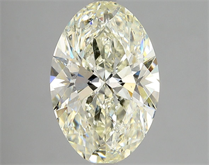 Picture of Natural Diamond 4.02 Carats, Oval with  Cut, J Color, SI2 Clarity and Certified by HRD
