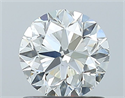 Natural Diamond 1.00 Carats, Round with Very Good Cut, I Color, SI1 Clarity and Certified by GIA