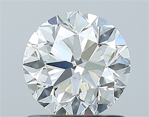 Picture of Natural Diamond 1.00 Carats, Round with Very Good Cut, I Color, SI1 Clarity and Certified by GIA