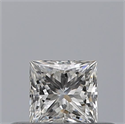 Natural Diamond 0.24 Carats, Princess with  Cut, E Color, IF Clarity and Certified by GIA