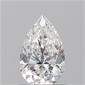 Natural Diamond 0.60 Carats, Pear with  Cut, F Color, VVS1 Clarity and Certified by GIA