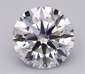 Picture of Lab Grown Diamond 4.87 Carats, Round with Ideal Cut, E Color, IF Clarity and Certified by IGI