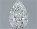 Natural Diamond 0.70 Carats, Pear with  Cut, F Color, SI1 Clarity and Certified by GIA