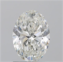 Natural Diamond 1.31 Carats, Oval with  Cut, H Color, SI2 Clarity and Certified by GIA