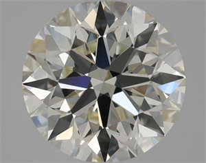 Picture of Natural Diamond 0.90 Carats, Round with Excellent Cut, I Color, VVS2 Clarity and Certified by HRD