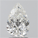 Natural Diamond 1.50 Carats, Pear with  Cut, G Color, SI1 Clarity and Certified by GIA