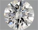 Natural Diamond 0.50 Carats, Round with Excellent Cut, I Color, VVS2 Clarity and Certified by GIA