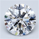 Natural Diamond 5.01 Carats, Round with Excellent Cut, D Color, VS2 Clarity and Certified by GIA