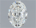 Natural Diamond 0.46 Carats, Oval with  Cut, G Color, VVS2 Clarity and Certified by GIA