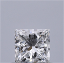 Natural Diamond 0.44 Carats, Princess with  Cut, E Color, VVS2 Clarity and Certified by GIA