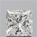 Natural Diamond 1.50 Carats, Princess with  Cut, L Color, VVS2 Clarity and Certified by GIA