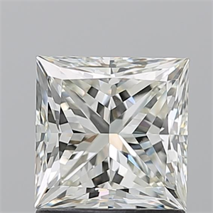 Picture of Natural Diamond 1.50 Carats, Princess with  Cut, L Color, VVS2 Clarity and Certified by GIA