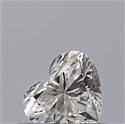 Natural Diamond 0.34 Carats, Heart with  Cut, F Color, VVS1 Clarity and Certified by GIA