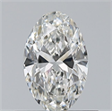 Natural Diamond 0.50 Carats, Oval with  Cut, G Color, VS1 Clarity and Certified by GIA