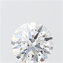 Lab Grown Diamond 1.09 Carats, Round with Ideal Cut, D Color, VVS2 Clarity and Certified by IGI