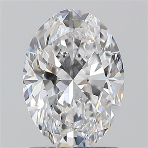 Picture of Natural Diamond 1.20 Carats, Oval with  Cut, D Color, SI1 Clarity and Certified by GIA