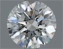 Natural Diamond 0.90 Carats, Round with Excellent Cut, H Color, VS1 Clarity and Certified by IGI