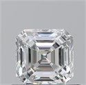 Natural Diamond 0.74 Carats, Asscher with  Cut, G Color, IF Clarity and Certified by GIA