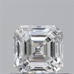 Picture of Natural Diamond 0.74 Carats, Asscher with  Cut, G Color, IF Clarity and Certified by GIA