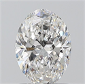 Natural Diamond 1.01 Carats, Oval with  Cut, F Color, VS2 Clarity and Certified by GIA