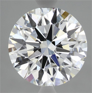 Picture of Lab Grown Diamond 3.30 Carats, Round with Ideal Cut, E Color, VS1 Clarity and Certified by IGI