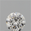 Diamante Natural 0.41 quilates, Redondo , Color H, claridad IF y certificado GIA