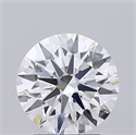 Lab Grown Diamond 2.06 Carats, Round with Ideal Cut, D Color, IF Clarity and Certified by IGI