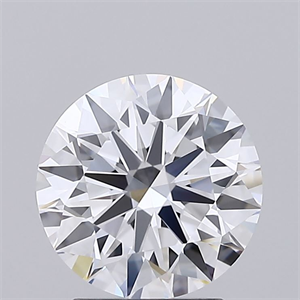 Picture of Lab Grown Diamond 2.06 Carats, Round with Ideal Cut, D Color, IF Clarity and Certified by IGI